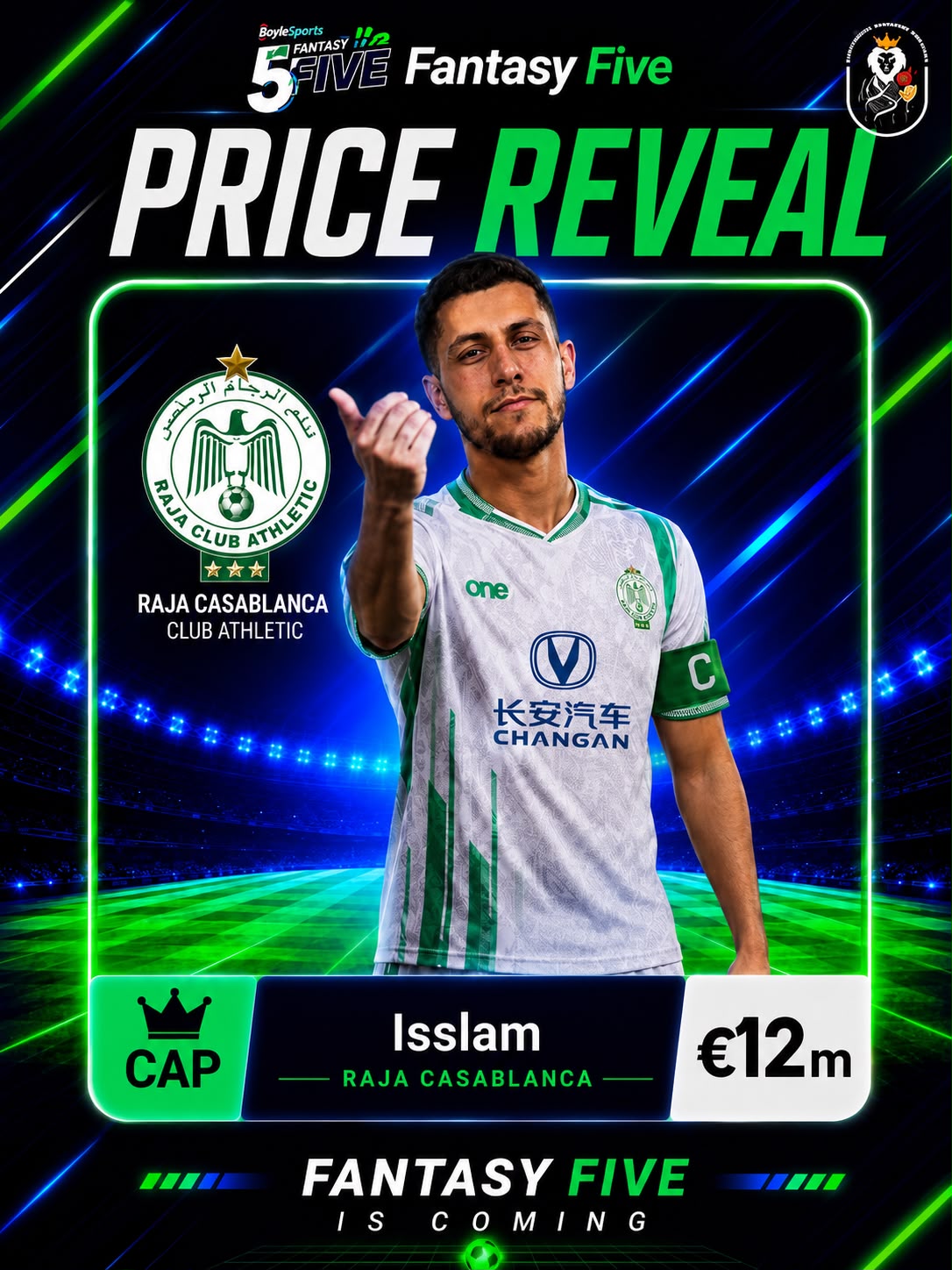 Isslam — Raja Casablanca — Fantasy Five price reveal card